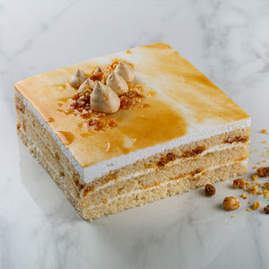 Butterscotch Caramel Crunch cake (Eggless)